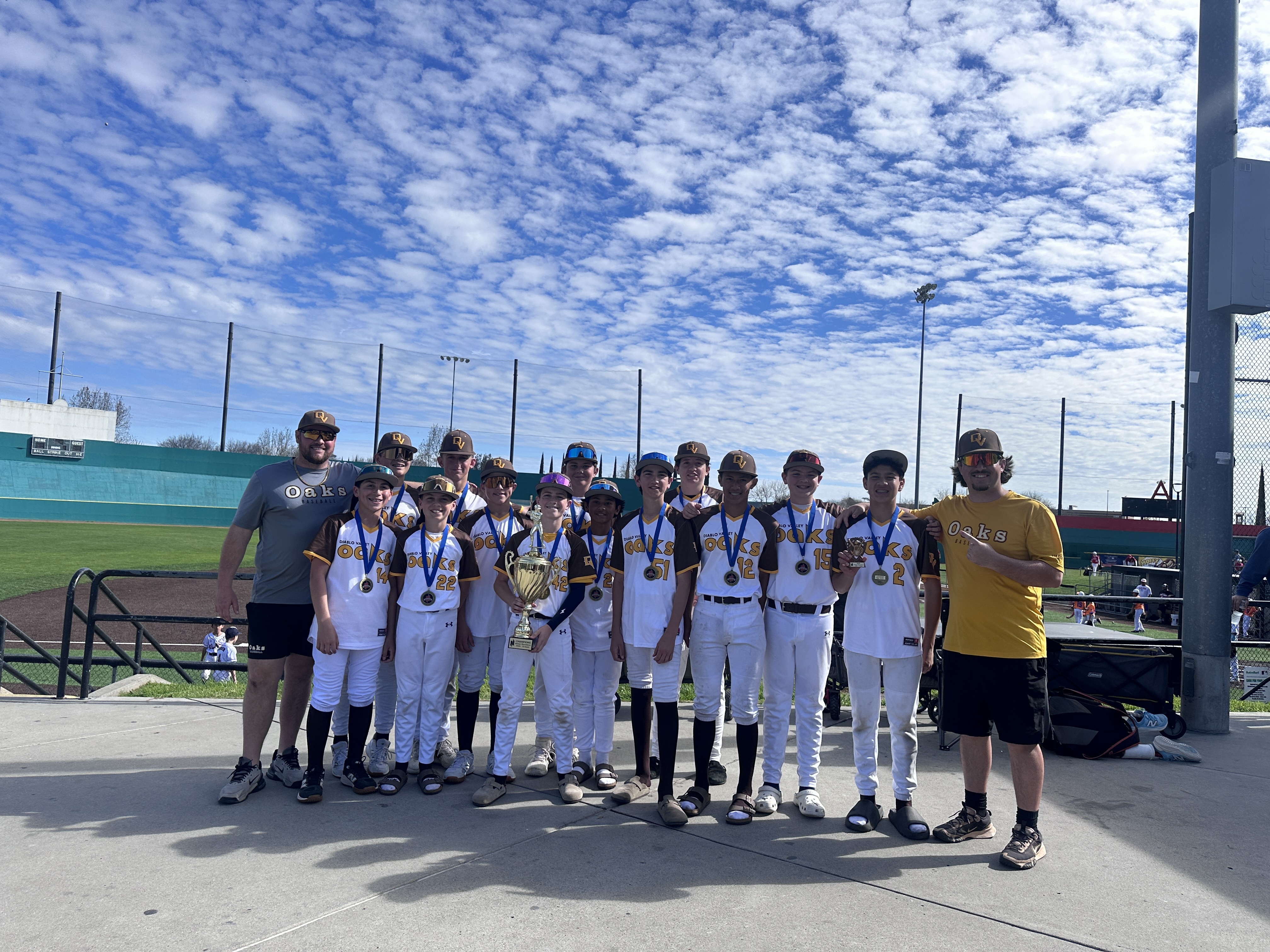 13U Oaks team photo